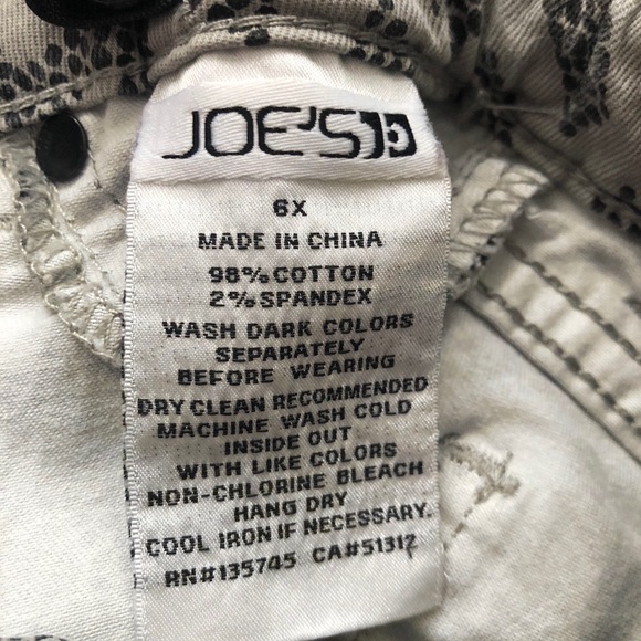 3/$30 Black & Gray Patterned Joe’s Jeans Size 6X - Picture 7 of 7